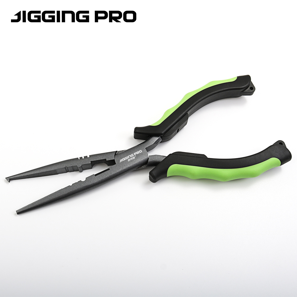 Fishing Line Cutter - JIGGINGPRO Long Nose Fishing Pliers PTFE