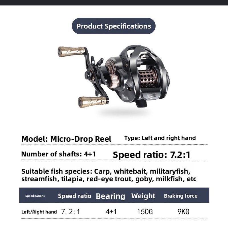 water drop reel with metal spo - Ice Fishing Line 评论和价格