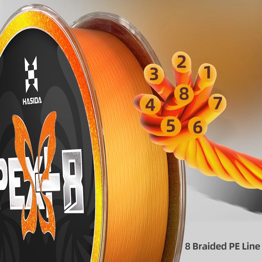 HASIDA Butterfly 100m 8Braided - Copolymer Line 评论和价格