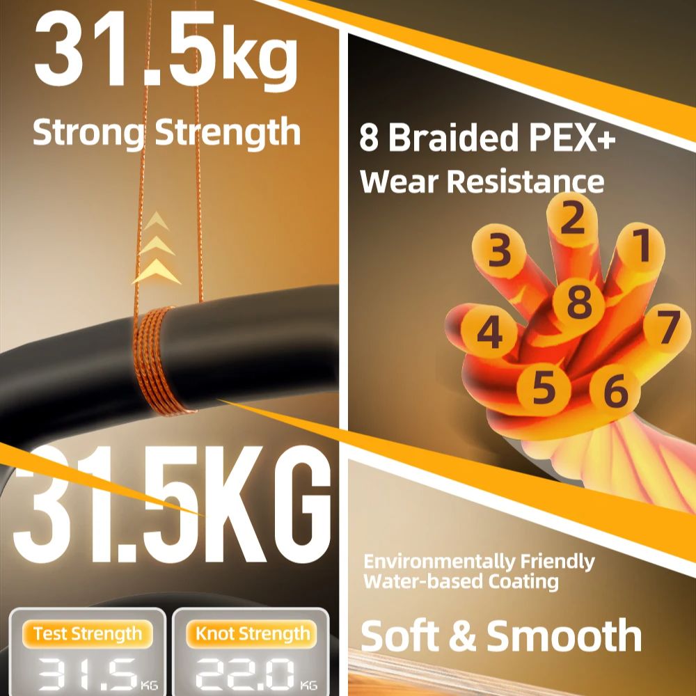 HASIDA Butterfly 100m 8Braided - Copolymer Line 评论和价格